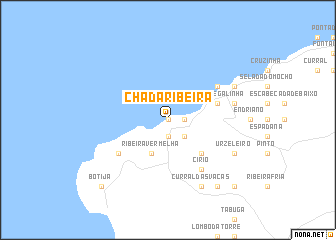 map of Chã da Ribeira