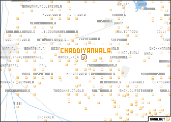 map of Chaddiyānwāla