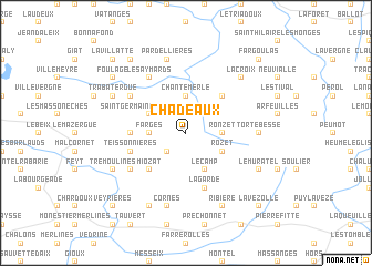 map of Chadeaux