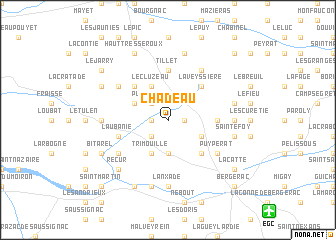 map of Chadeau