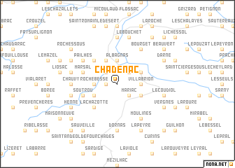 map of Chadenac