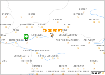 map of Chadenet