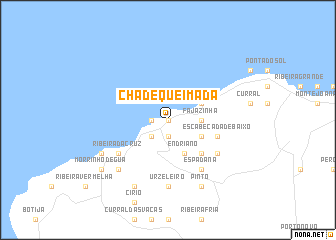 map of Chã de Queimada