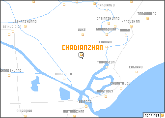 map of Chadianzhan