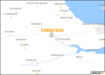 map of Chaduyevo