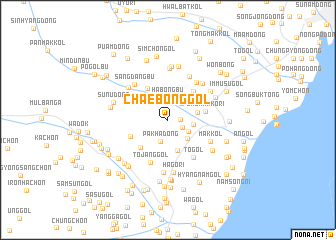 map of Chaebong-gol