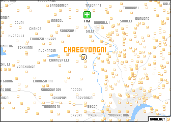 map of Chaegyŏng-ni