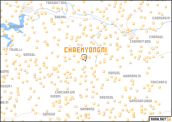 map of Chaemyŏng-ni