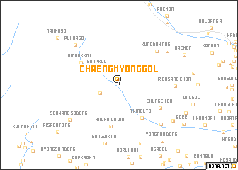 map of Chaengmyŏng-gol