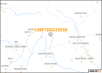 map of Chaft-e ‘Azīzkesh