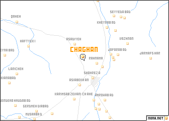 map of Chaghān