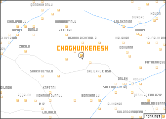 map of Chāghūn Kenesh