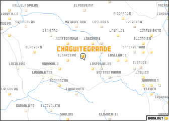 map of Chagüite Grande