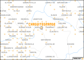 map of Chagüite Grande