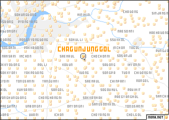 map of Chagŭnjung-gol