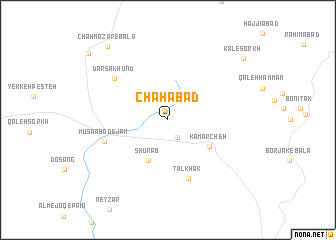 map of Chāhābād