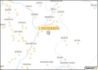 map of Chāh ‘Abbās