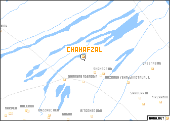 map of Chāh Afzal