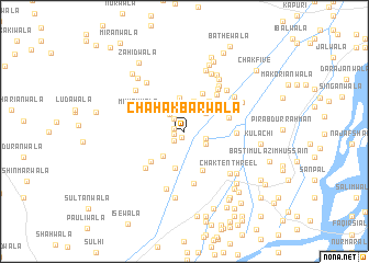 map of Chāh Akbarwāla