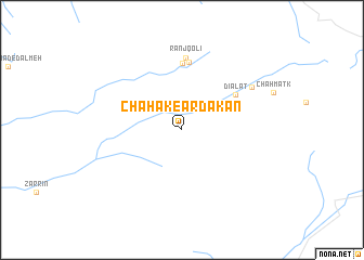 map of Chāhak-e Ardakān