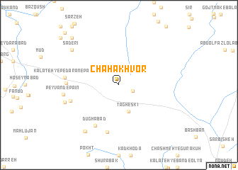 map of Chāh Ākhvor