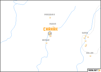 map of Chāhak