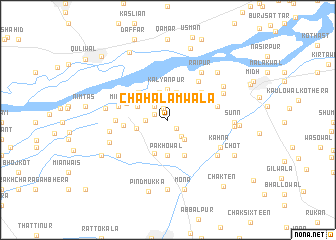 map of Chāh Ālamwāla