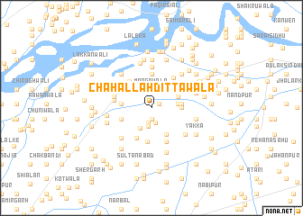 map of Chāh Allāhdittawāla