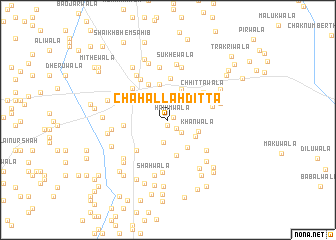 map of Chāh Allāh Ditta