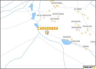 map of Chāh Ambāh