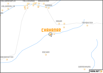 map of Chāh Anār