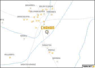 map of Chāhān