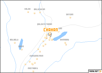map of Chāhān