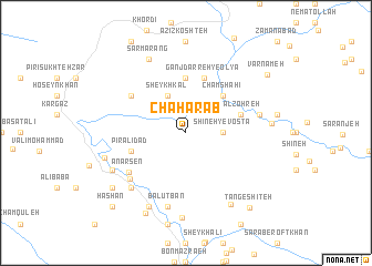 map of Chahār Āb
