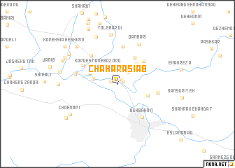 map of Chahār Āsīāb