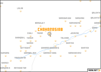 map of Chahār Āsīāb