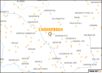 map of Chahār Bāgh