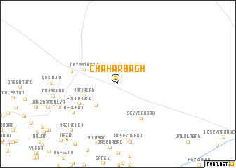 map of Chahār Bāgh
