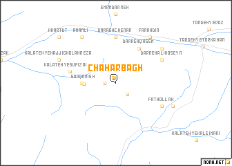 map of Chahār Bāgh