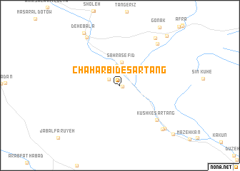 map of Chahār Bīd-e Sartang