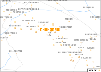 map of Chahār Bīd