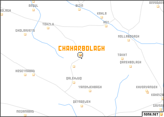 map of Chahār Bolāgh