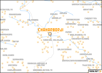 map of Chahār Borjī