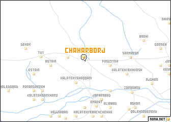 map of Chahār Borj