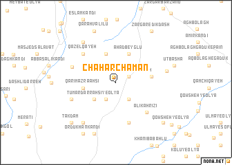 map of Chahār Chaman