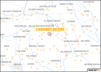 map of Chahār Chenār