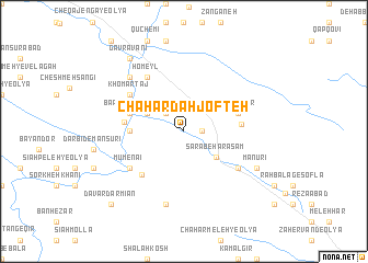 map of Chahārdah Jofteh