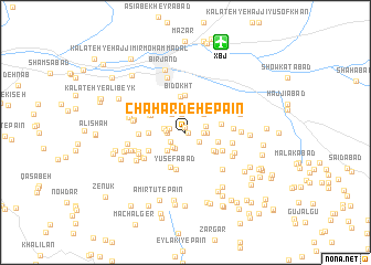 map of Chahārdeh-e Pā\