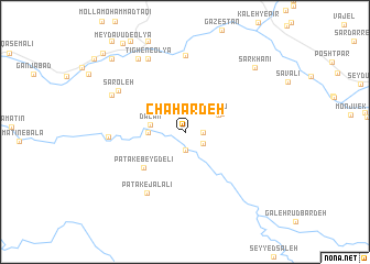 map of Chahār Deh