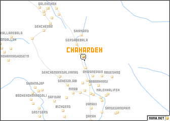 map of Chahār Deh